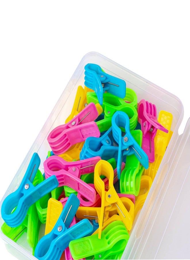 WEWEL®Premium Cloth Clips for Drying Clothes - Ora Clip Multipurpose Clothe Pins for Indoor and Outdoor Use, Strong and Durable Clippers for Hanging Come with Storage Box: 20 pc - Image 1