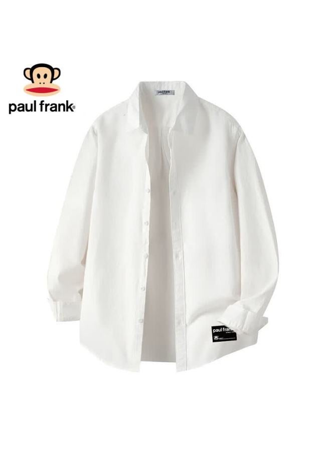 Paul Frank Men's Long Sleeve Shirt Casual Spring Autumn Dark Gray M - Image 4