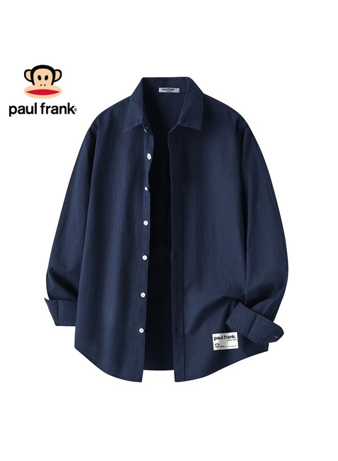 Paul Frank Men's Long Sleeve Shirt Casual Spring Autumn Dark Gray M - Image 2