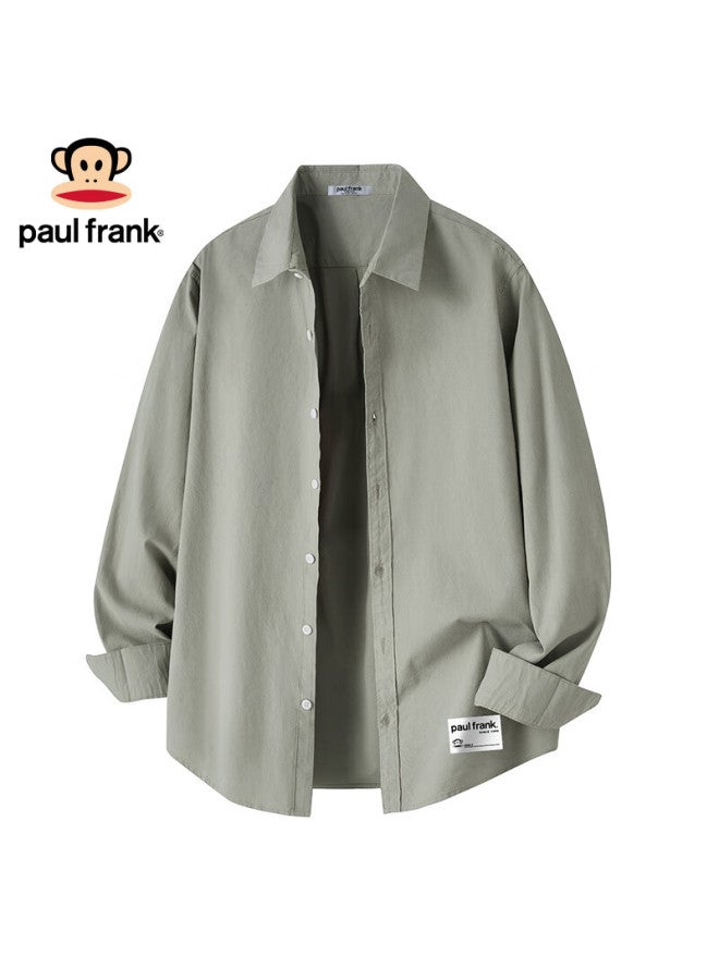 Paul Frank Men's Long Sleeve Shirt Casual Spring Autumn Dark Gray M - Image 3