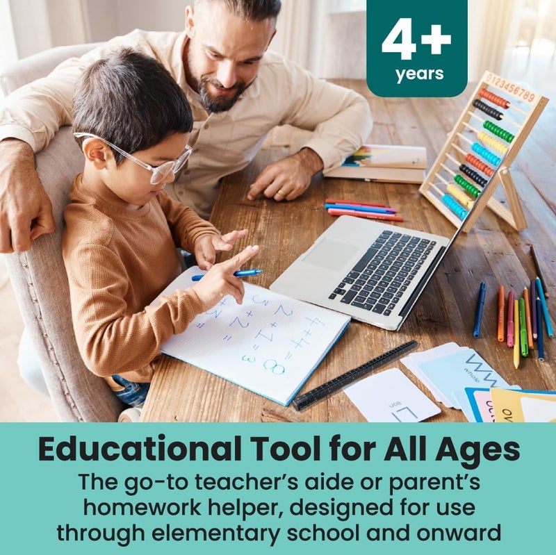 LockerMate MeasureMate Learning Ruler FourSided Math Tool for Students Teaching Number Lines Fraction Line with Metric and Imperial Black 2Pack - Image 4