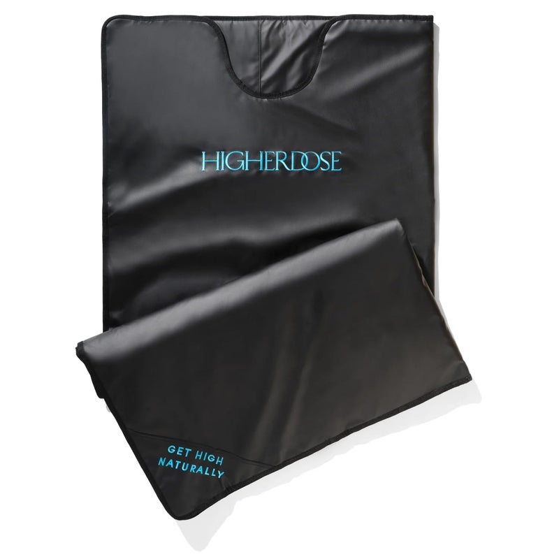 HIGHERDOSE HigherDOSE Infrared Sauna Blanket Personal Sauna to Relax Detox Your Body and Mind Portable Sauna Blanket for Home Sauna Therapy Plush Thermal Blanket with Far Infrared Heat 