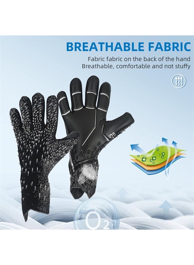 هومستر حجم 7 قفازات حارس المرمى ، قفازات حارس المرمى تقدم حماية ممتازة مع مقاومة للتآكل ، ومكافحة الانزلاق وحماية المعصم - Image 3