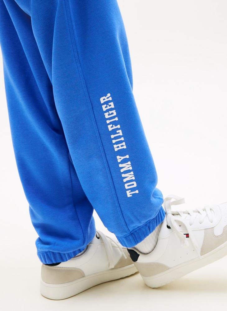 TOMMY HILFIGER Wavy Flag Logo Terry Joggers - Image 3