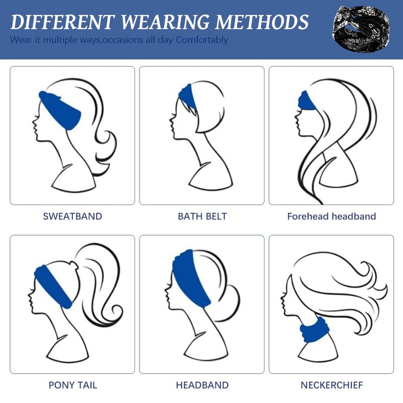 May Create MAYCREATE® Headband for Women, Elastic Hair Bands for Women, Fashion Head Bands for Women Hair Bands, Adjustable Wide Sweat Sports Headbands for Daily, Makeup, Yoga, Fitness - Image 5