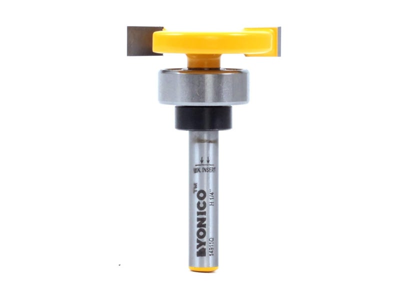 Yonico Top Bearing Slot Cutter Router Bit (1/4" Height - 1/4" Depth - 1/4" Shank) - Image 5