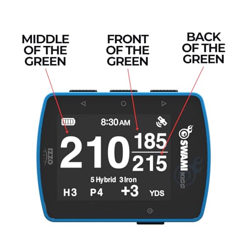 Izzo Swami KISS 2.0 Handheld Golf GPS Ragnefinder with Integrated Magnets - Blue - Image 2