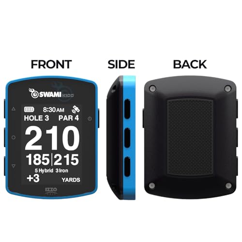 Izzo Swami KISS 2.0 Handheld Golf GPS Ragnefinder with Integrated Magnets - Blue - Image 4
