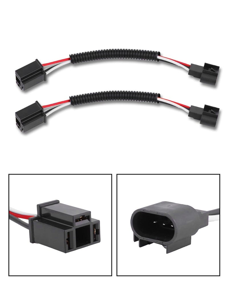 BICYACO H13 to H4 Adapter Headlight Adapter Connector for Jeep Wrangler JK TJ Trucks Cable-2 PCS - Image 2