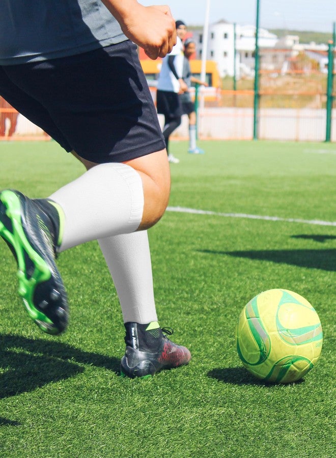 CWVLC Lillte Boy's Soccer Socks Kids Football Sport Team Athletic Knee High Long Tube Cotton Compression Socks Black X-Small (12C-13C Kids/ 1Y-3Y Youth) - Image 3