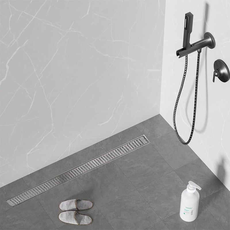 Ecocheap Roll Kitchen Sink Strainer Disposable Hair Catcher Shower Drain Mesh Stickers, Cuttable PVC Mesh, DIY Shower Drain Cover Hair Catcher - Image 2