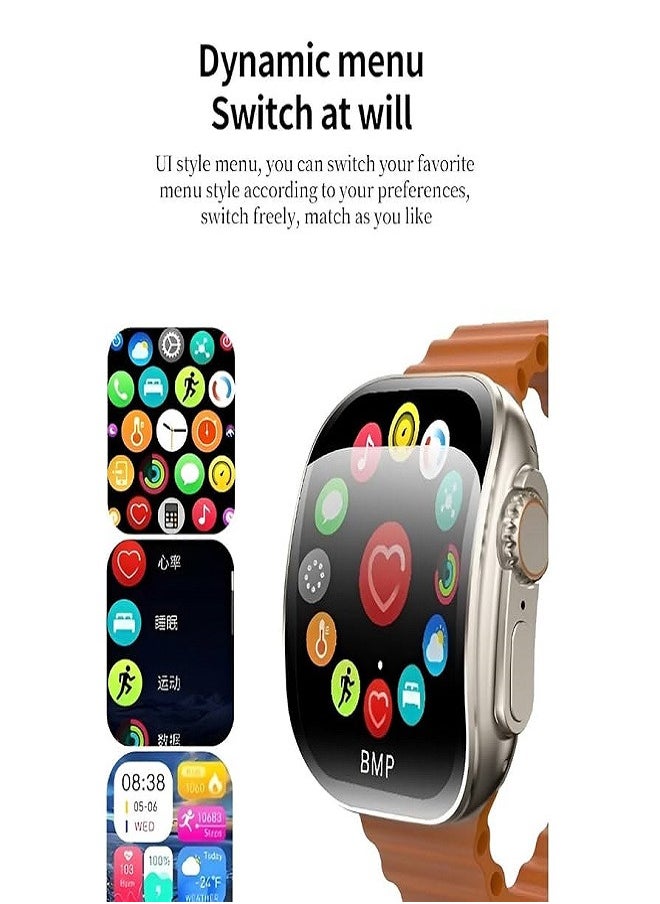 X10 PRO 3 Smart Watch with Curved Screen, NFC, Bluetooth, and Wireless Charging - Black