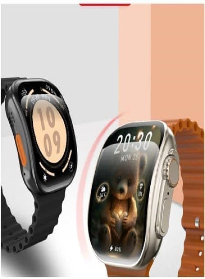 W&O X10 Ultra 3 Smart Watch with Curved Screen, NFC, Bluetooth, and Wireless Charging - Black - Image 5
