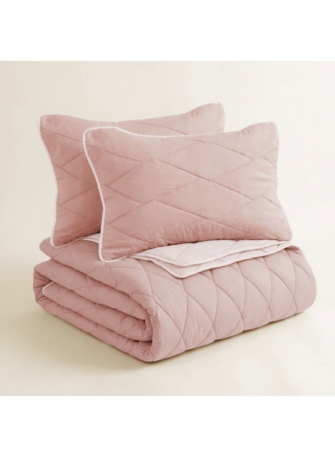 Morano Aura Quilt Set 230x250 cm with 2 Pillowcases 50x70 cm, Double-Brushed Microfibre, Hollow Fibre Fill, , Machine Washable - Image 1