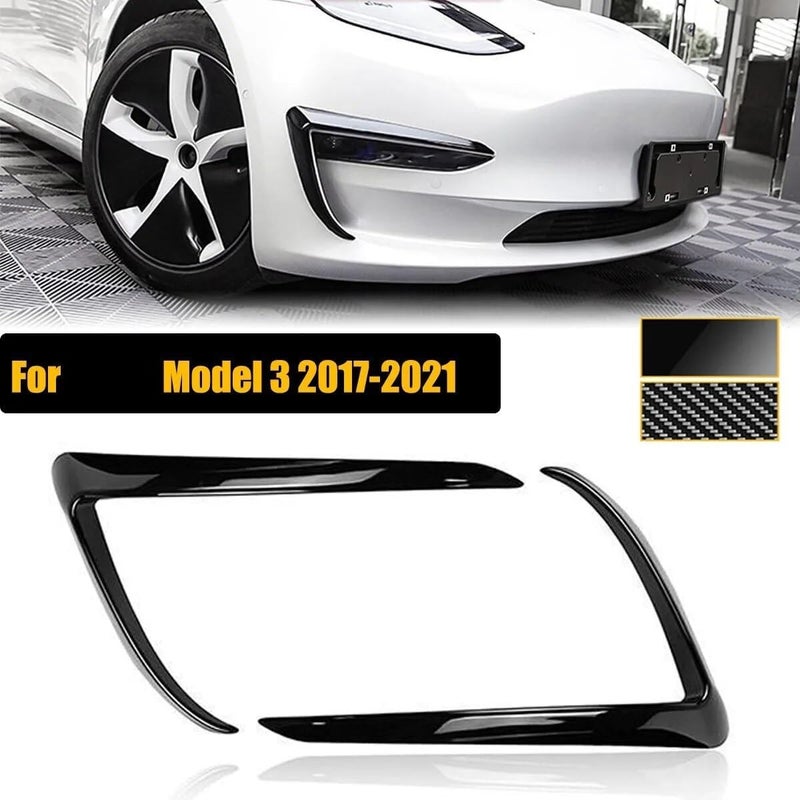 Vuzmode Fog Light Trim Cover for Tesla Model 3 - Image 2