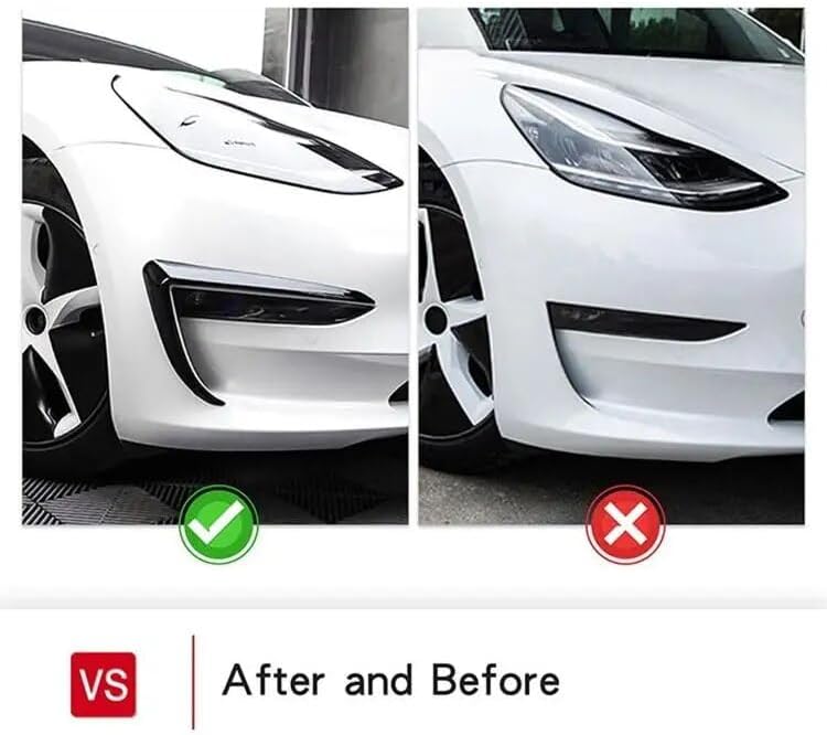 Vuzmode Fog Light Trim Cover for Tesla Model 3 - Image 3