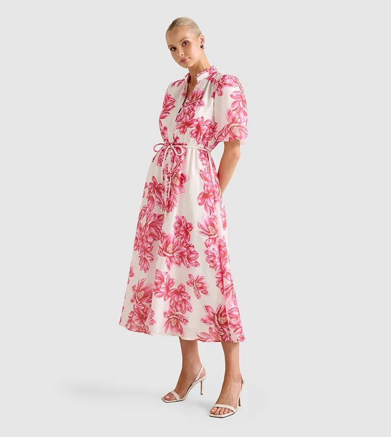 فورايفر نيو Macey Printed Midi Dress