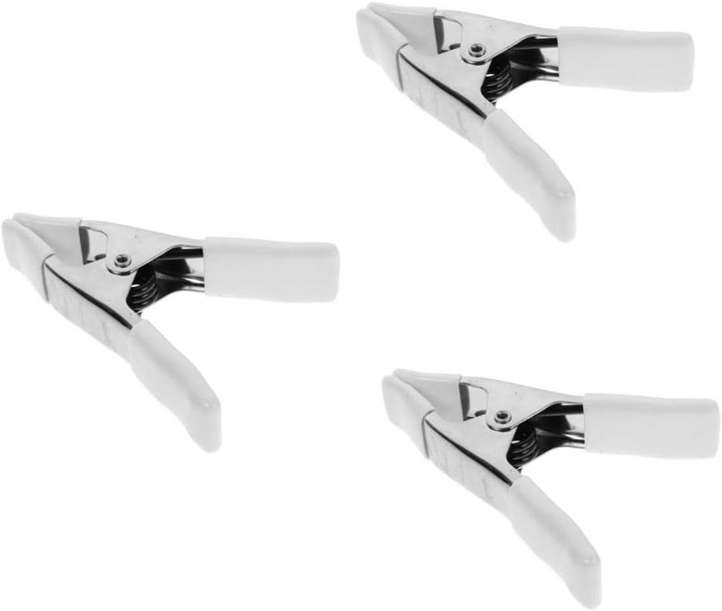 Nuobesty 3 Pack Heavy Duty Spring Clamps for Backdrops Plastic Clips Photography Woodworking Home Decoration Versatile Frame Design - Image 1