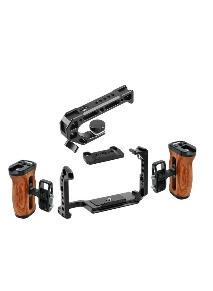 Camera Rabbit Cage Compatible with Sony FX30/FX3 Camera with Cage, Upper side handle and Two Sides Handles