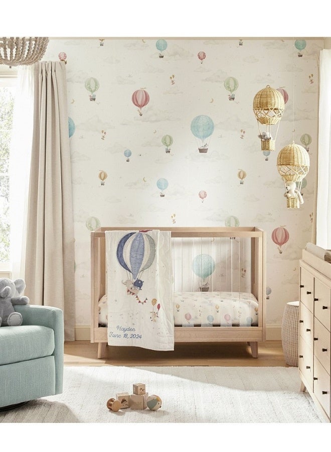 NeeMee Children's room, early education center, photography studio, home decor, handcrafted woven rattan hot air balloons. - Image 4