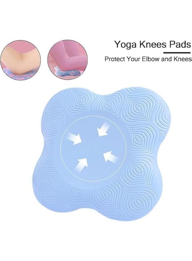 HOOKOR Yoga Knee Pads (Set of 2) - Yoga Props and Accessories for Women/Men Cushions Knees and Elbows for Fitness, Travel, Meditation, Kneeling, Balance,Protecting Knees Elbows Wrist Hands - Image 4