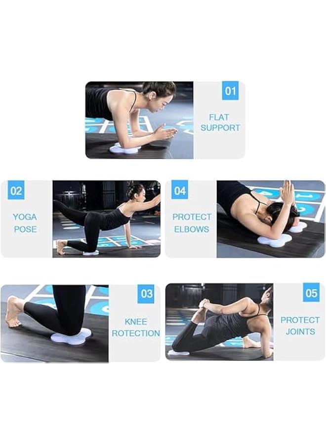 HOOKOR Yoga Knee Pads (Set of 2) - Yoga Props and Accessories for Women/Men Cushions Knees and Elbows for Fitness, Travel, Meditation, Kneeling, Balance,Protecting Knees Elbows Wrist Hands - Image 5