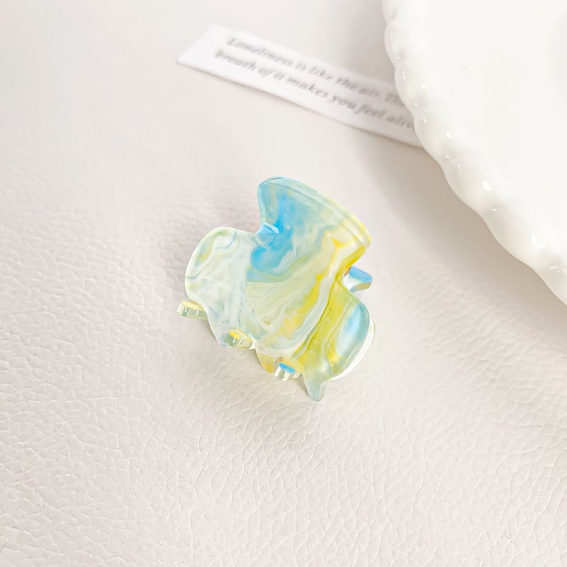 Berphia New Acrylic Small Grab Clip High-grade Ink Hair Clip Side Princess Hair Grab small size Shark Clip - Image 1