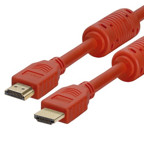 Cmple - HDMI Cable 10FT High Speed HDTV Ultra-HD (UHD) 3D, 4K @60Hz,18Gbps 28AWG HDMI Cord Audio Return 10 Feet Red - Image 4