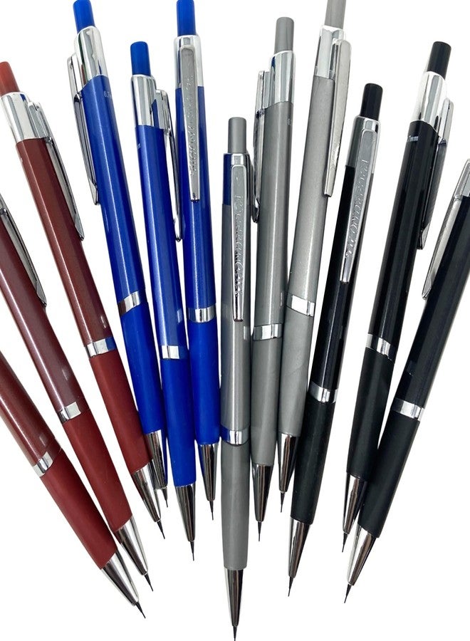 AoneFun Fancy Pencils - Metal Mechanical Pencil Set of 12 0.7 MM Engineering Tools Engineering Student Essentials Drafting Tools & Drafting Kits Architecture Supplies Mechanical Pencil Kit Nice Drawing Set - Image 1