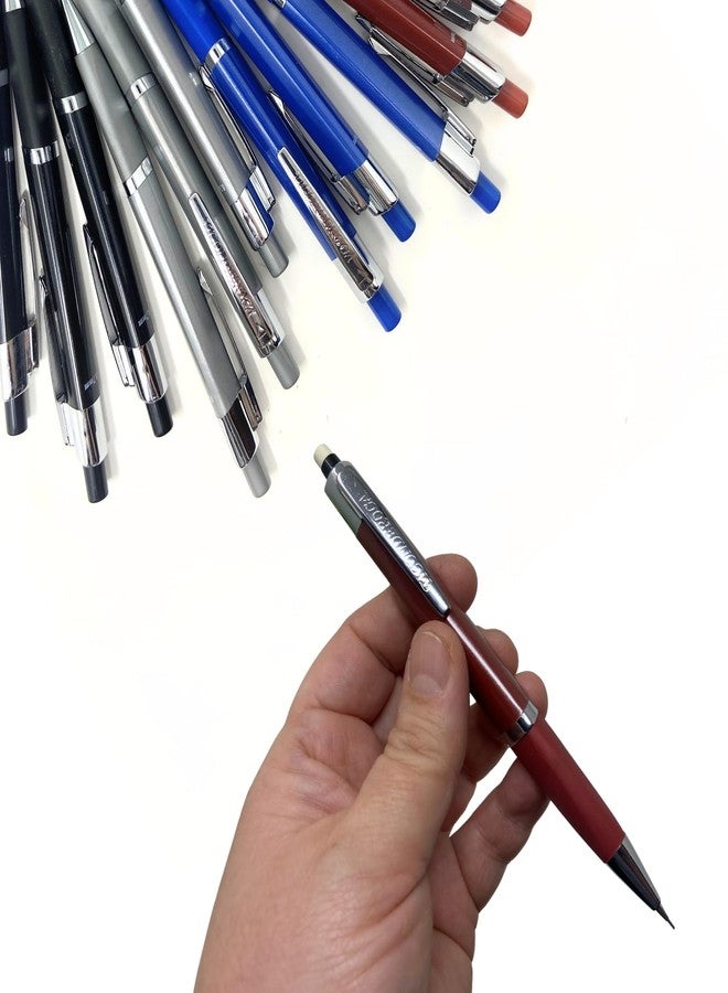 AoneFun Fancy Pencils - Metal Mechanical Pencil Set of 12 0.7 MM Engineering Tools Engineering Student Essentials Drafting Tools & Drafting Kits Architecture Supplies Mechanical Pencil Kit Nice Drawing Set - Image 3