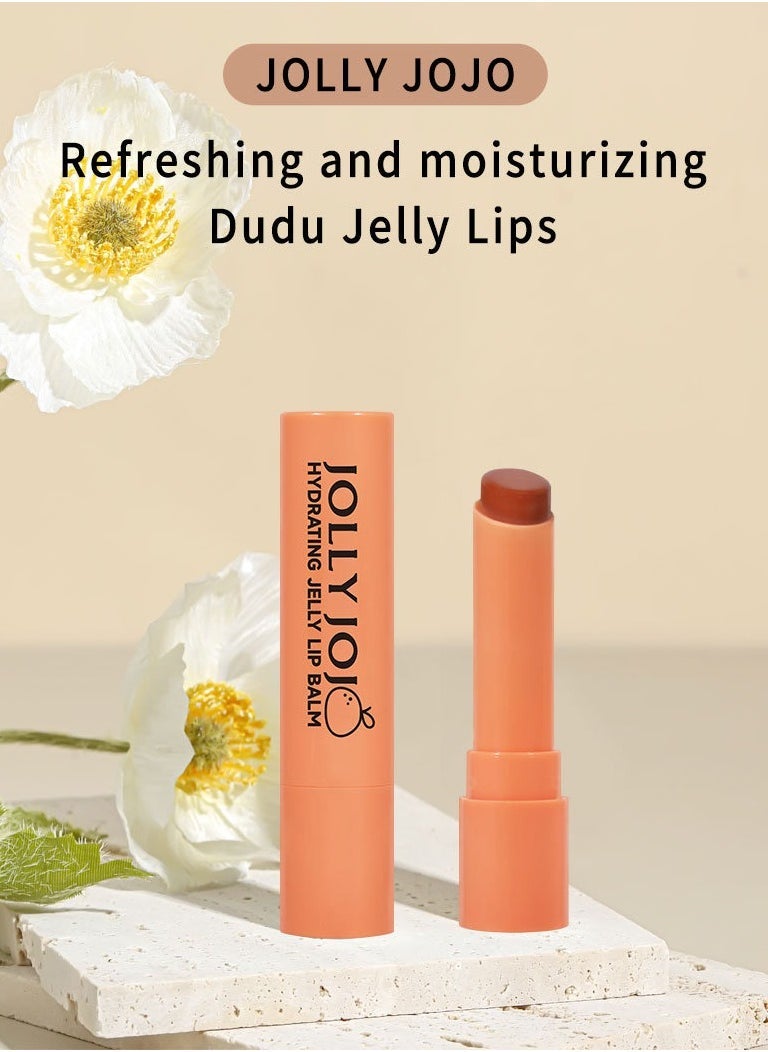 JOLLY JOJO 4 Colors Lip Balm Moisturizing Hydrating Lip Balm, For Dry Cracked Lips, Day Or Night Hydrating Lip Mask, Ultra-Nourishing Lip Care Moisturizer For Soft, Smooth And Supple Lips,4 PCS - Image 2