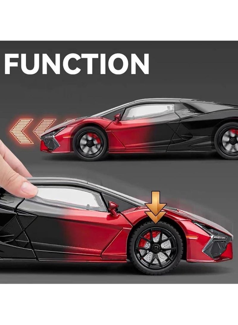 general Revuelto Die-Cast Car Model 1:24 Die-cast metal scale model car Highly detailed replica of authentic vehicle Perfect for display on a shelf - Image 3