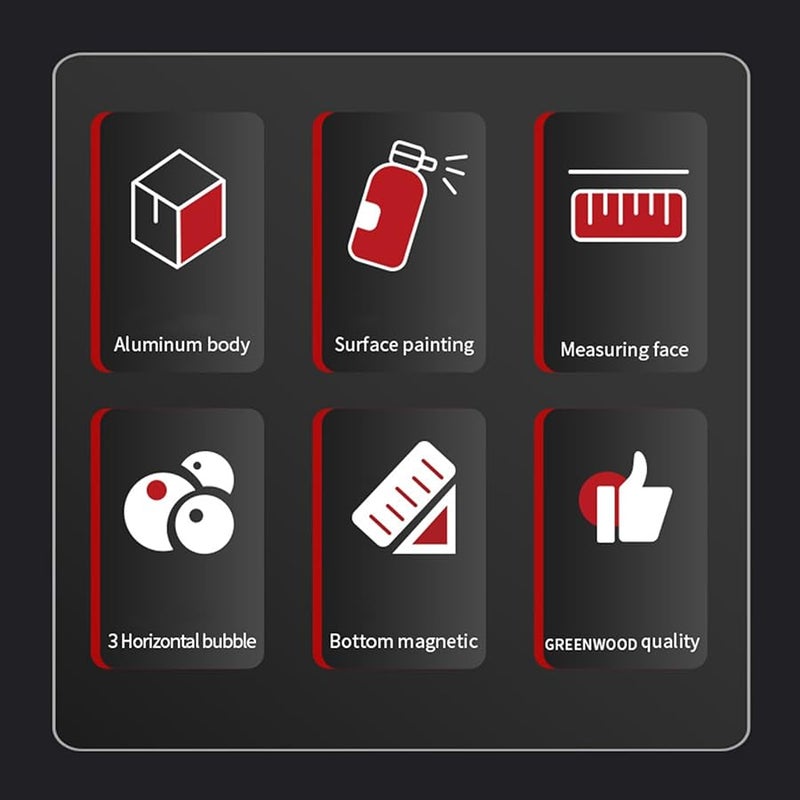 Magnetic Pocket Level Tool High Precision Portable Shock Resistant Bubble Level - Image 5