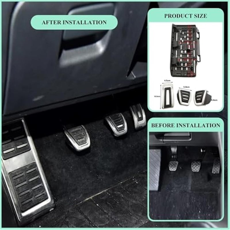 Vuzmode Pedal Pad Set for A3 8V (2015-2018) - Image 2