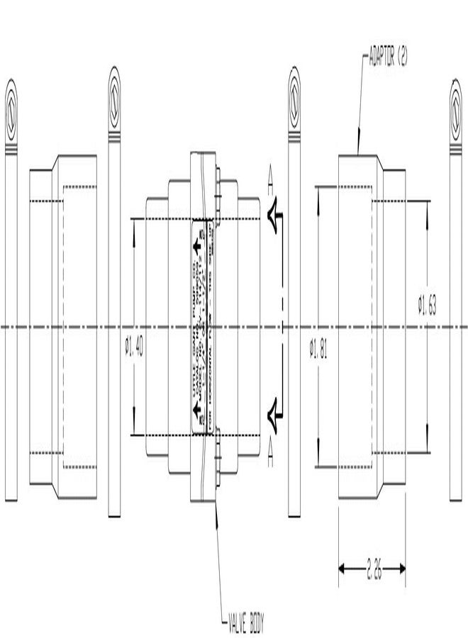 ليتل جايانت صمام فحص مضخة الحوض الرأسية من ليتل جاينت CV-114/112، مقاس 1-1/4 بوصة و1-1/2 بوصة، أسود، 599059 - Image 4