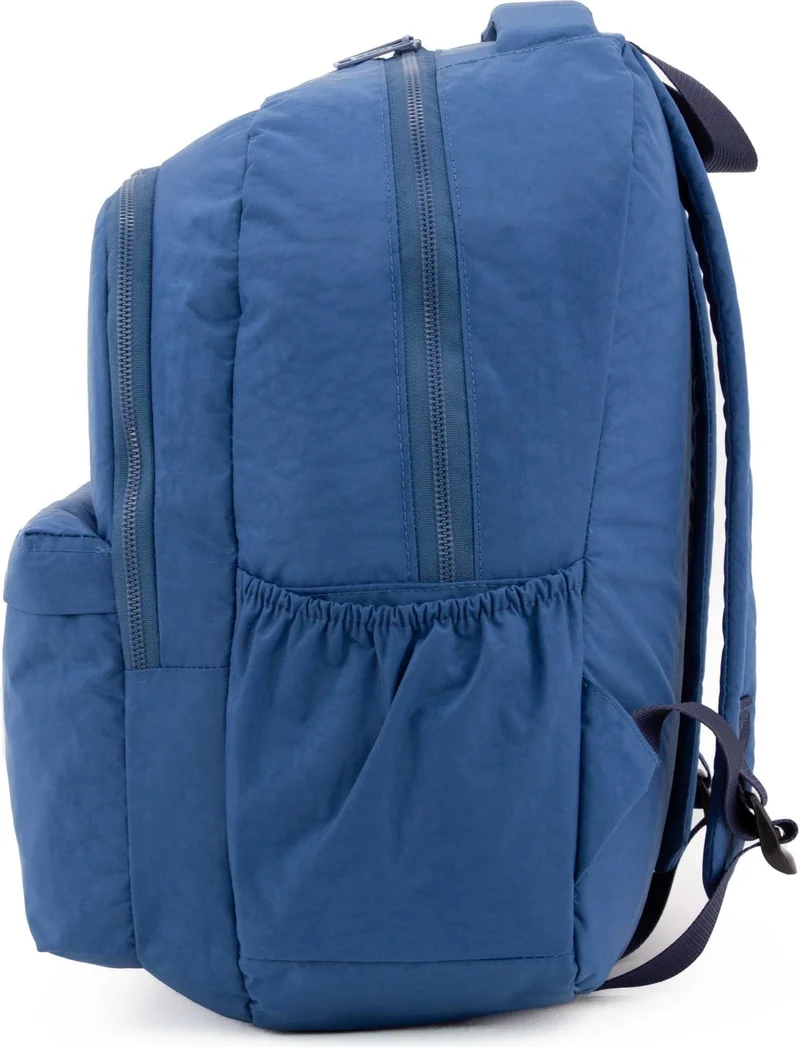 كاف Unisex Civit 01102-SET Crinkle Fabric Waterproof Multi-Compartment School Backpack with Pencil Case