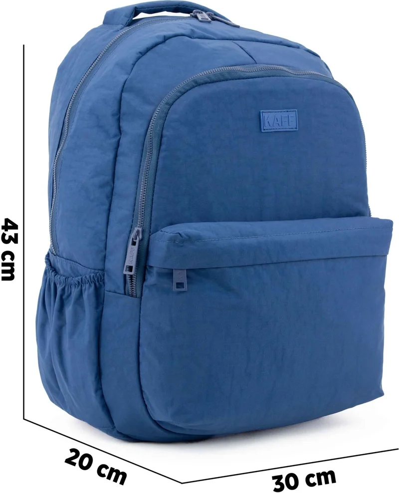 كاف Unisex Civit 01102-SET Crinkle Fabric Waterproof Multi-Compartment School Backpack with Pencil Case