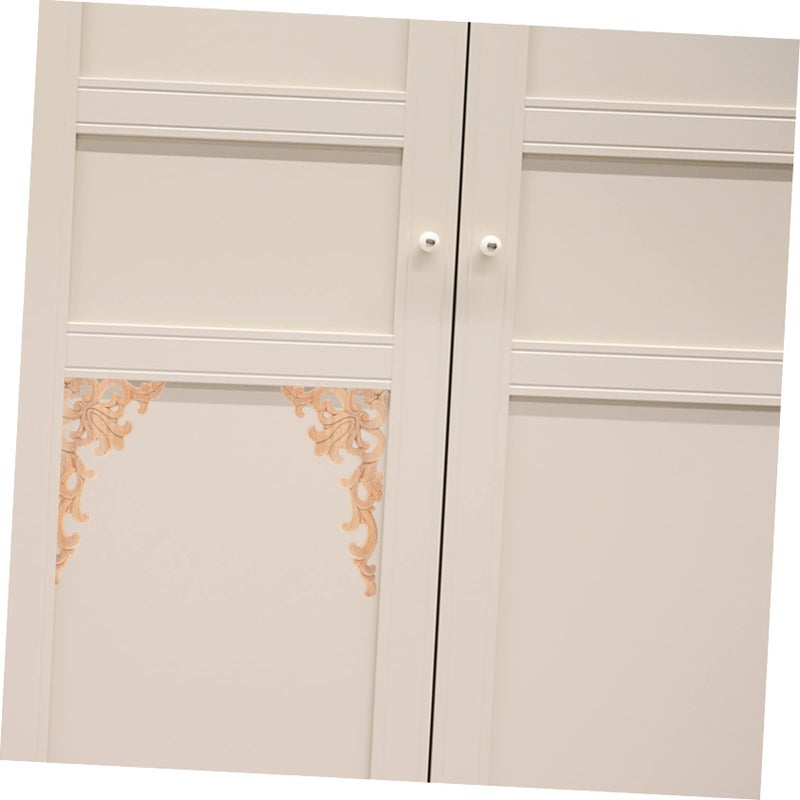 4Pcs Wood Furniture Appliques Classic Corner Trim Moulding Overlays For Cabinets Doors - Image 4