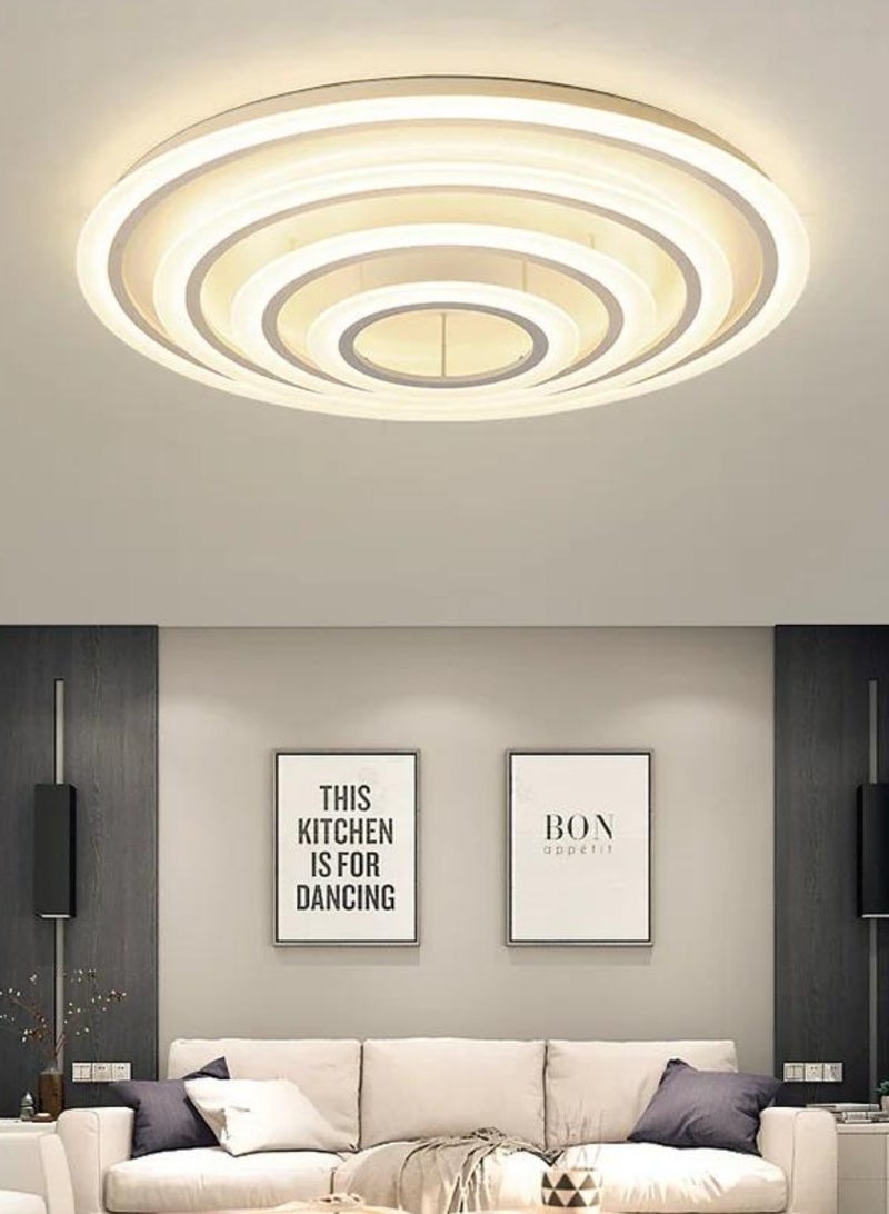 تارجت ضوء السقف الحديث LED الثريا فلوش جبل أضواء السقف الألومنيوم الاكريليك جولة مصباح السقف لغرفة النوم غرفة المعيشة غرفة الطعام 110 واط - Image 1