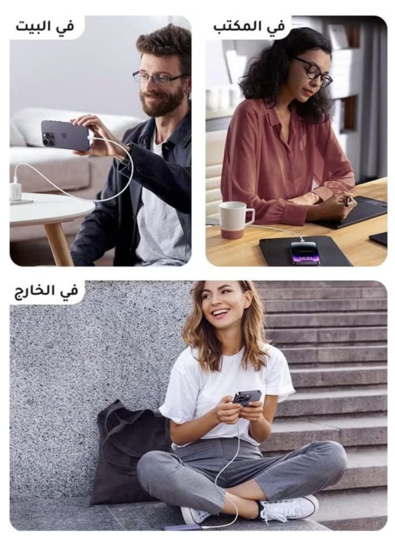 بيوينتي كابل شاحن iPhone 1.5 متر USB C إلى كابل Lightning شحن سريع توصيل الطاقة PD 20W كابل iPhone لسلسلة iPhone 14 、 iPhone 13 Series 、 iPhone 12Series 、 iPhone11 / XS / XR / 8 / 8Plus 、 iPad Pro 、 iPad Ai - Image 5