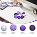 Kizcmvre Silicone Magnetic Fidget Balls 8Pcs Sensory Magnetic Silicone Balls Desk Toy for Stress Relief and ADHD AnxietySilent Magnet with Textured Surface for Teens and Adults Purple - Image 4