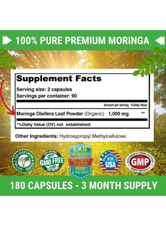 FRESH HEALTHCARE Moringa Oleifera - 180 Capsules - Image 2