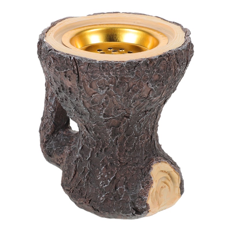 Tealight Candle Holder: Funny Stump Shaped Cup Vintage Pillar Candlestick Stand for Wedding Party Birthday Holiday Decoration - Image 1