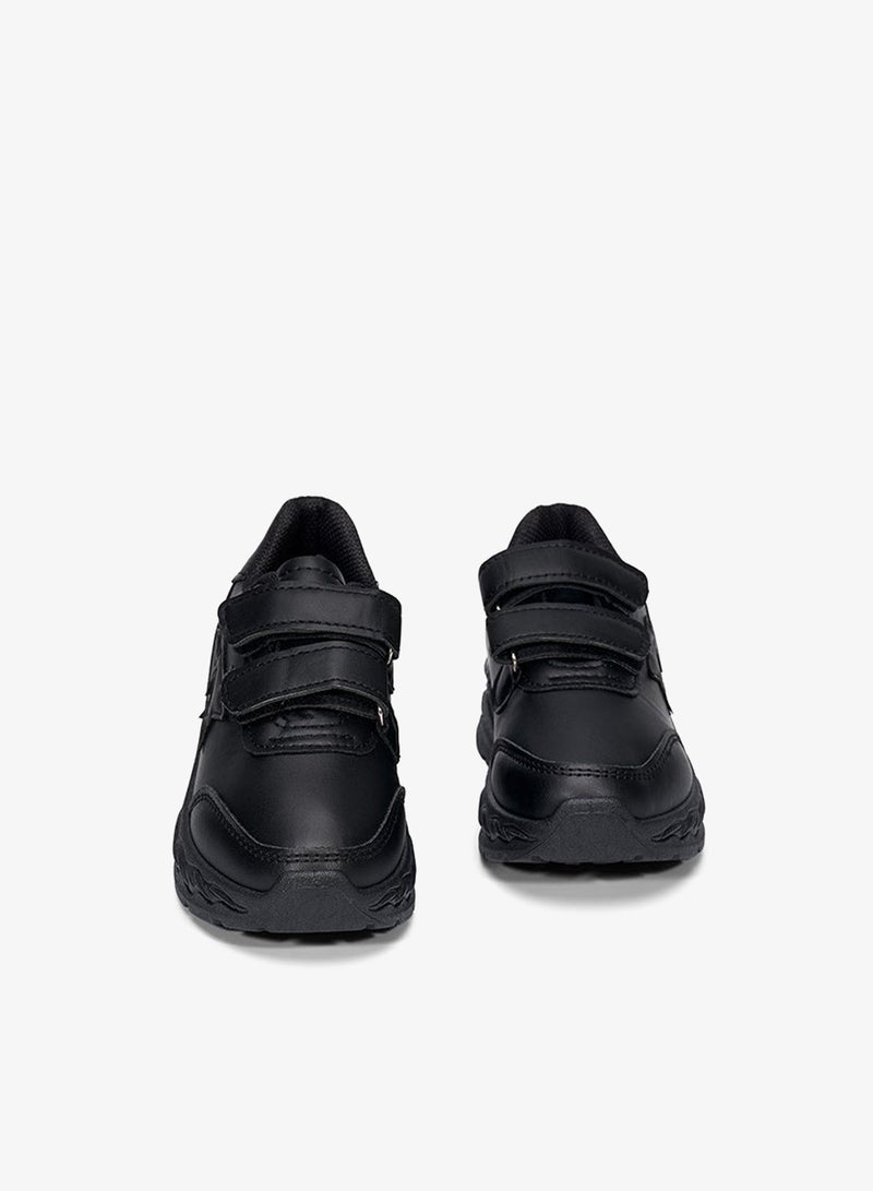 babyqlo Black Star Patch School Shoes for Kids - Image 5