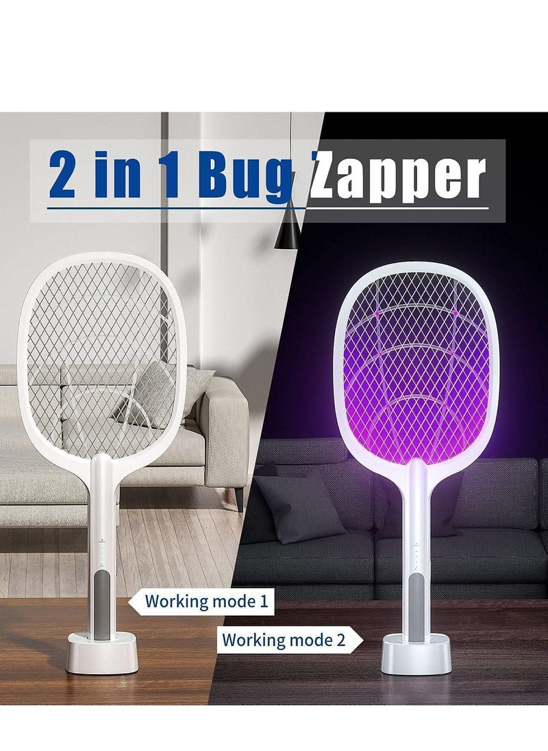 ELTRAZONE Earth Rated Mosquito Bats Racket Killer Five Nights Mosquito Killer Racket Rechargeable Handheld Electric Fly Swatter Mosquito Killer 15 Lavender (Multi)  - Image 4