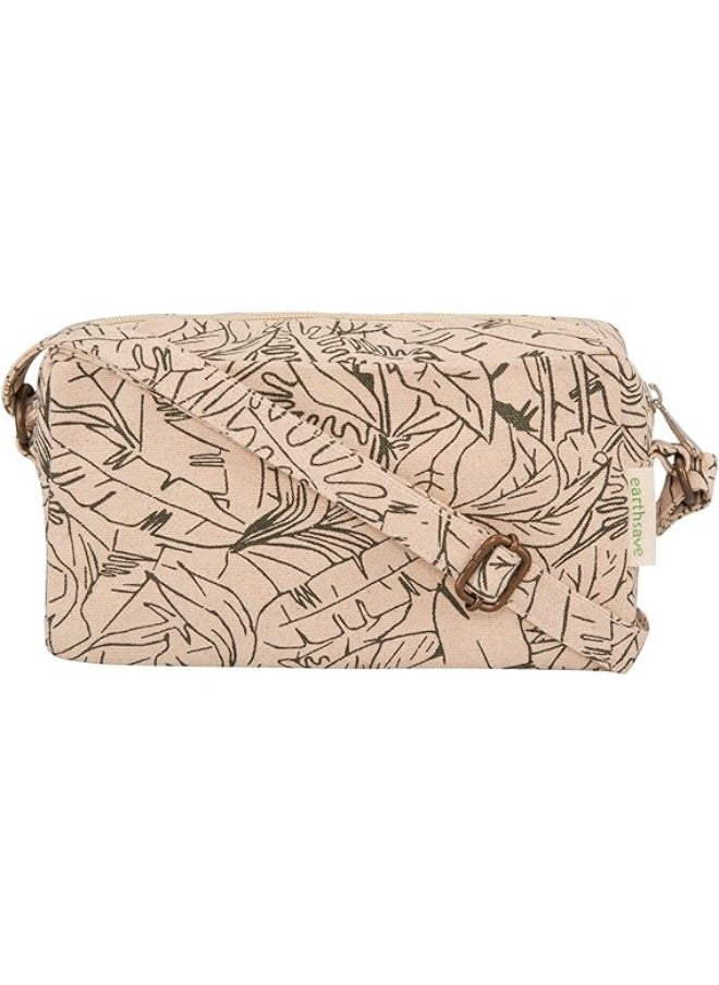 earthsave Earthsave Cotton Premium Sling Bag | Canvas Sling Bag for Women with Adjustable strap  - Image 1