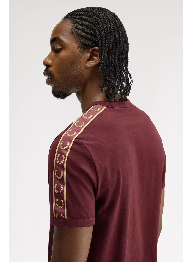 FRED PERRY Men's Short-Sleeve T-Shirt, Minimalist Casual Color-Blocking Trim Half-Sleeve Top - Image 2