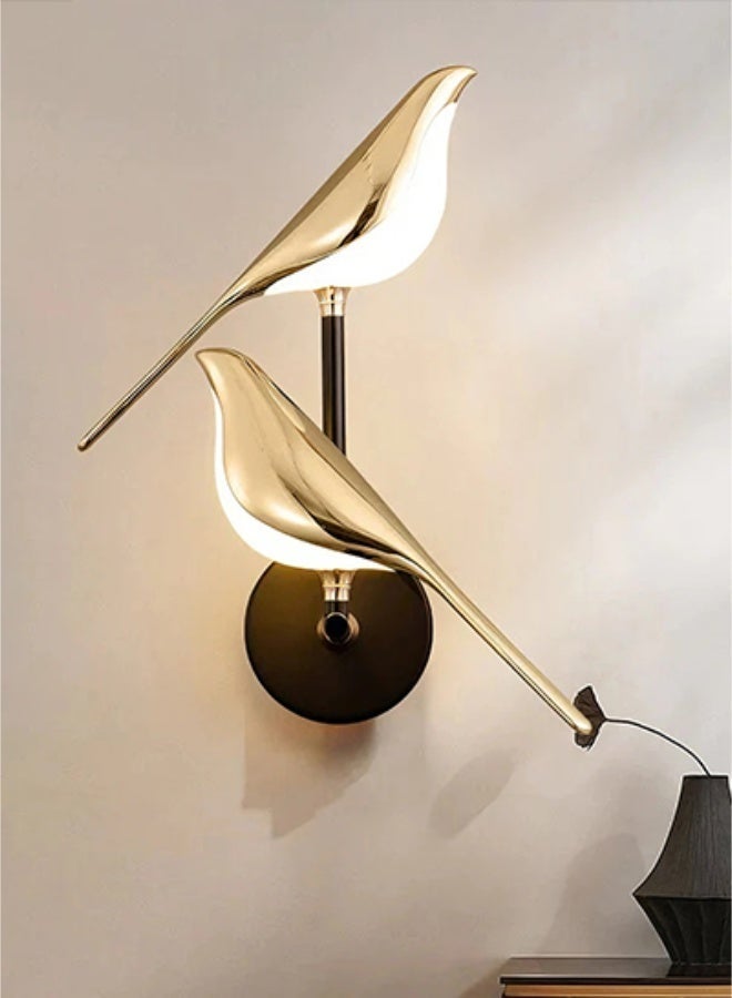 Magpie-shaped Desk Lamp - Bird Shape Decor Table Lamp - 360° Rotatable Metal Desk Lamp, 12W Dimmable LED Light (3000K-6000K), Acrylic Lampshade, Touch Control for Office/Study/Bedroom/Living Room - Image 1