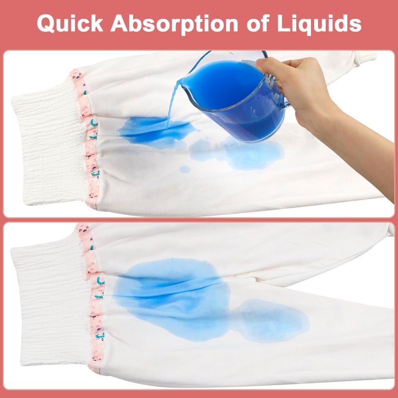 MooMoo Baby Waterproof Diaper Pants for Potty Training 2 Packs Nighttime Diaper Pants for Girls - Image 5