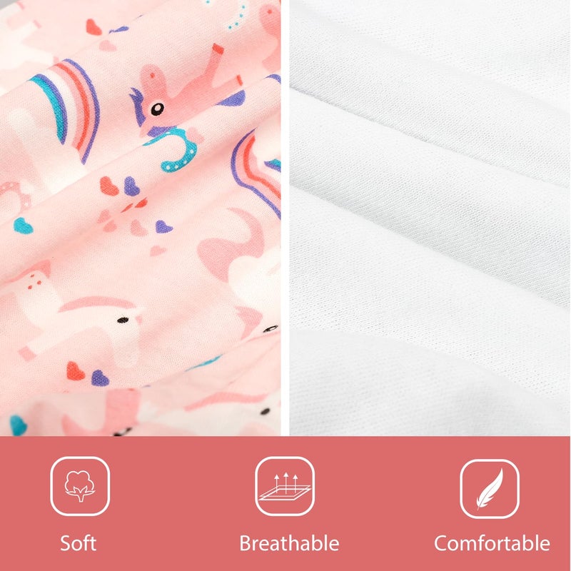 MooMoo Baby Waterproof Diaper Pants for Potty Training 2 Packs Nighttime Diaper Pants for Girls - Image 4